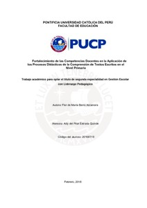 Fortalecimiento De Las Competencias Docentes En La Aplicaci N De Los